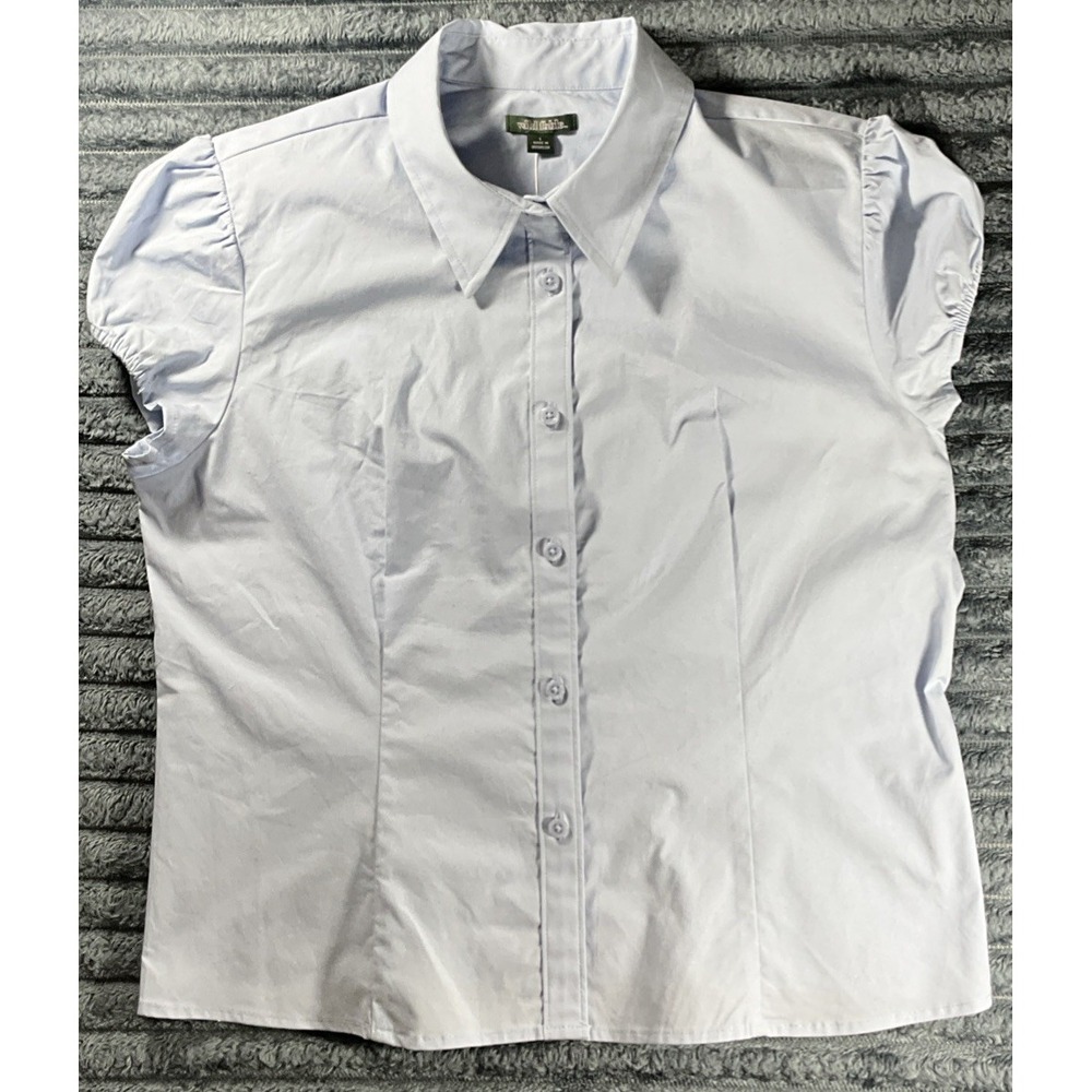 Women's Wild Fable Short Sleeve Button Up Top Large
